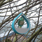 Modulaire design-voederplek - turquoise