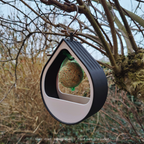 Drop habitat - modulaire vogelvoederbak - zwart