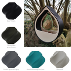 Modulaire design-voederplek voor kleine tuinvogels