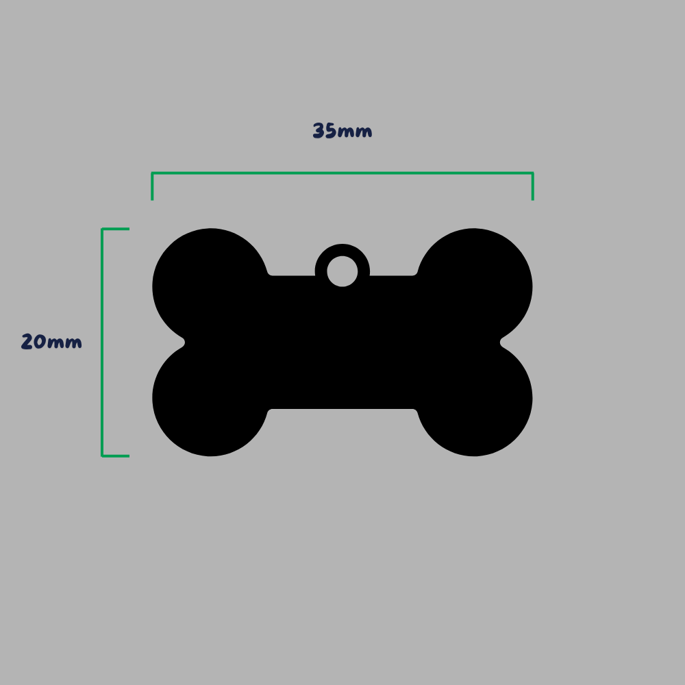 Gegraveerde hondenpenning - gepersonaliseerd